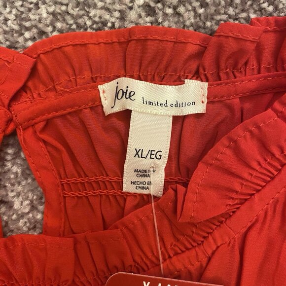 JOIE Limited Edition Women's Sleeveless Top Ruffled Neck Size XL - NWT $198 - Picture 13 of 16